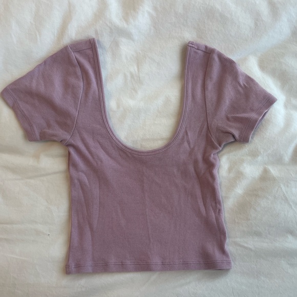 PacSun Tops - Pacsun Ribbed Scoop-Neck Cropped Top